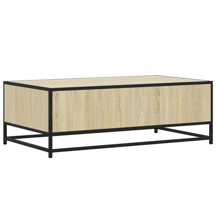 Măsuță cafea stejar sonoma 100x57x35 cm lemn prelucrat și metal - WALTI WALTI