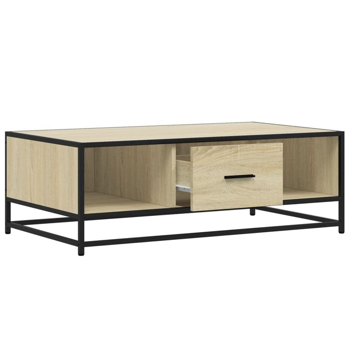 Măsuță cafea stejar sonoma 100x57x35 cm lemn prelucrat și metal - WALTI WALTI