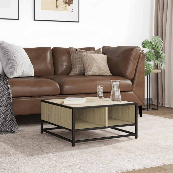 Măsuță cafea stejar sonoma 60,5x60,5x30 cm lemn prelucrat/metal - WALTI WALTI