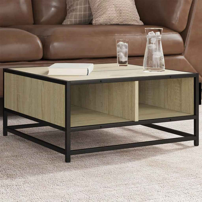 Măsuță cafea stejar sonoma 60,5x60,5x30 cm lemn prelucrat/metal - WALTI WALTI