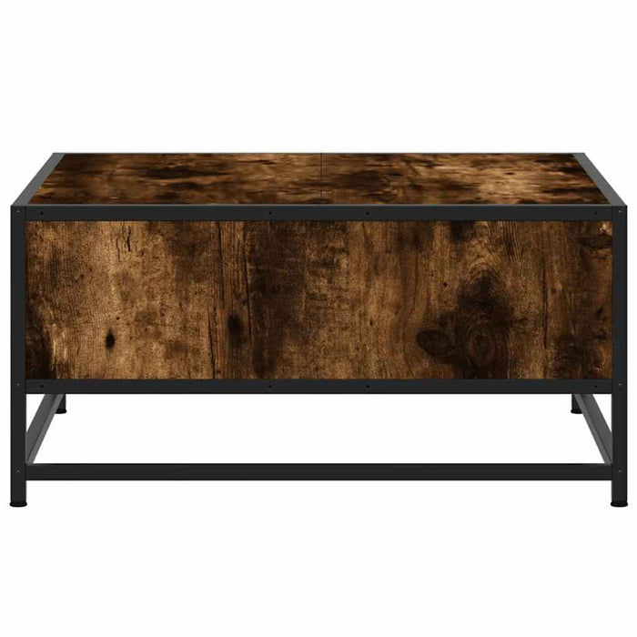 Măsuță cafea stejar fumuriu 60,5x60,5x30cm lemn prelucrat/metal WALTI