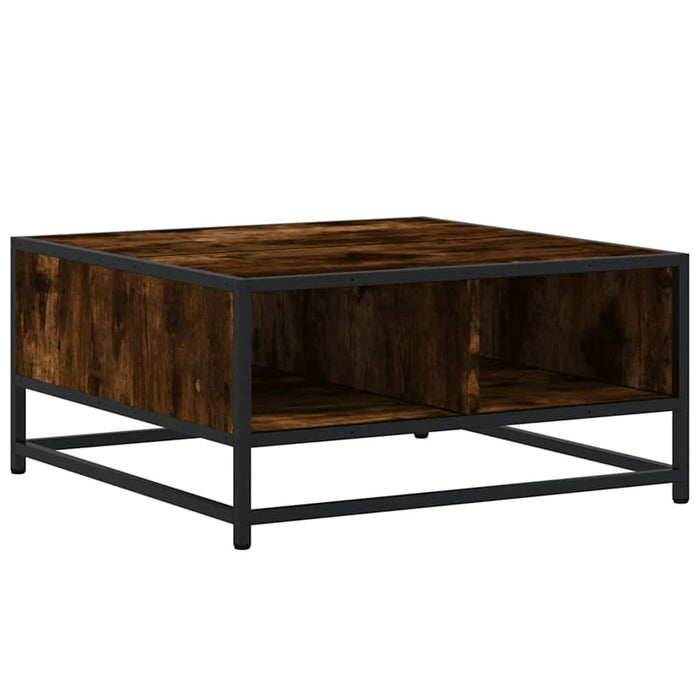Măsuță cafea stejar fumuriu 60,5x60,5x30cm lemn prelucrat/metal WALTI
