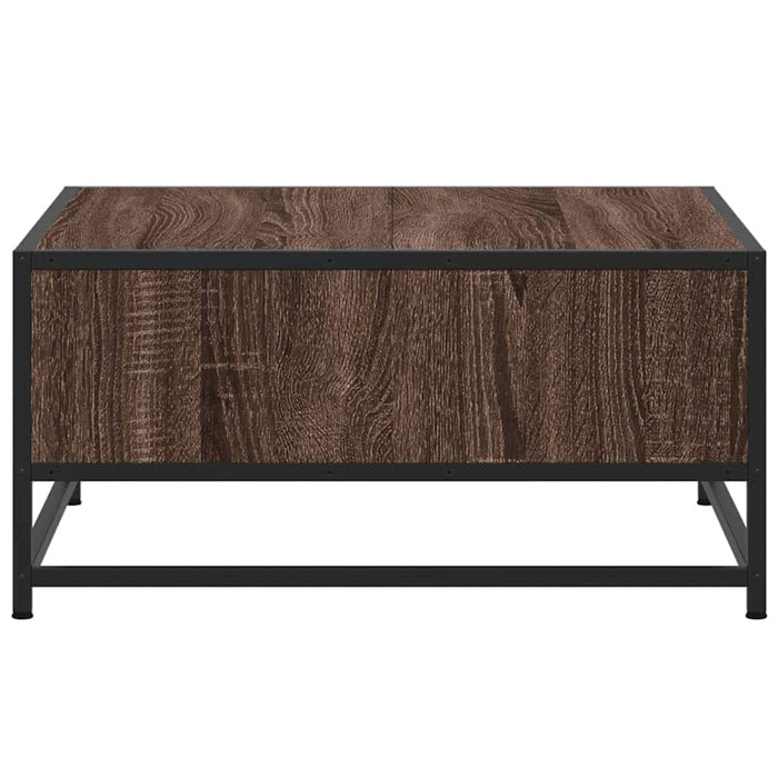 Măsuță cafea stejar maro 60,5x60,5x30 cm lemn prelucrat/metal - WALTI WALTI