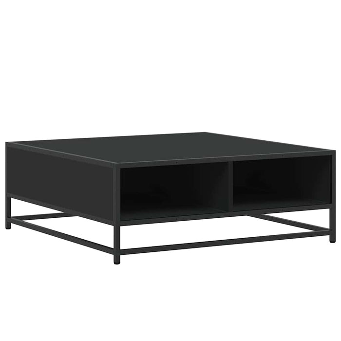 Măsuță de cafea, negru, 80x80x30 cm, lemn prelucrat și metal - WALTI WALTI