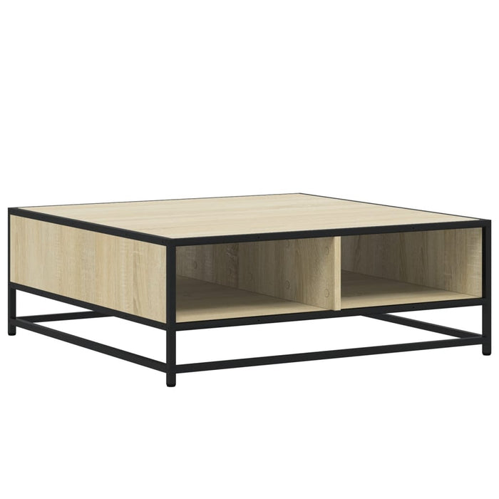 Măsuță de cafea stejar sonoma 80x80x30 cm lemn prelucrat/metal - WALTI WALTI