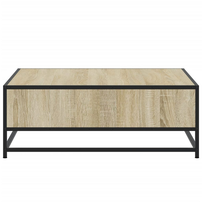 Măsuță de cafea stejar sonoma 80x80x30 cm lemn prelucrat/metal - WALTI WALTI