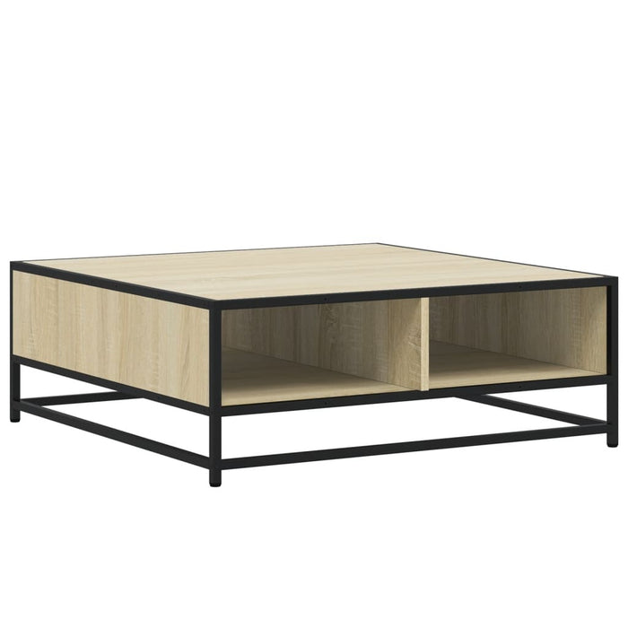 Măsuță de cafea stejar sonoma 80x80x30 cm lemn prelucrat/metal - WALTI WALTI