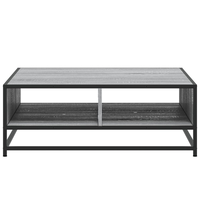 Măsuță de cafea gri sonoma 80x80x30 cm lemn prelucrat și metal - WALTI WALTI