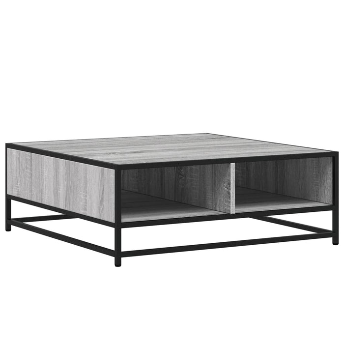 Măsuță de cafea gri sonoma 80x80x30 cm lemn prelucrat și metal - WALTI WALTI
