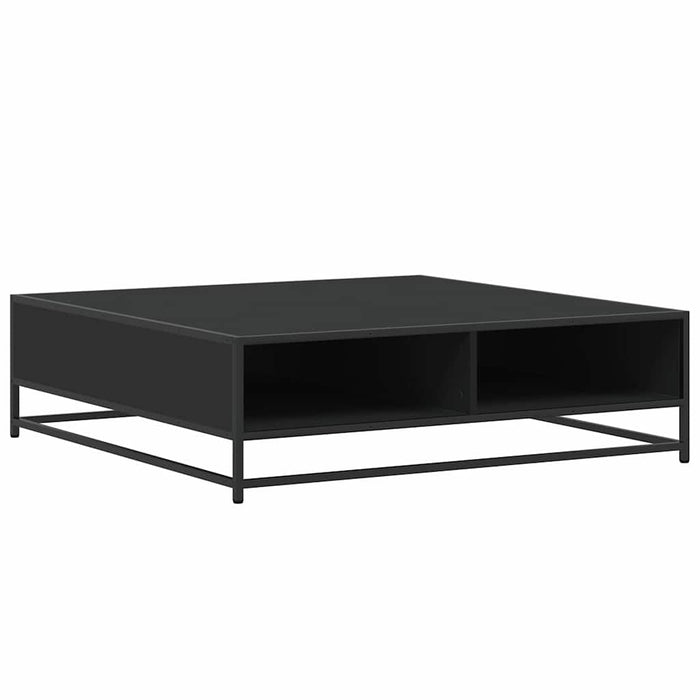 Măsuță de cafea, negru, 100x100x30 cm, lemn prelucrat și metal - WALTI WALTI