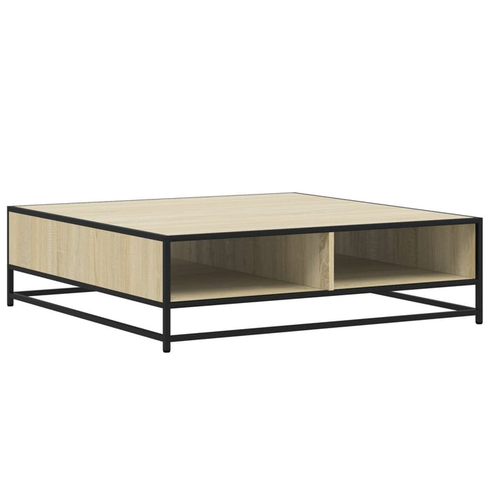 Măsuță cafea stejar sonoma 100x100x30 cm lemn prelucrat/metal - WALTI WALTI
