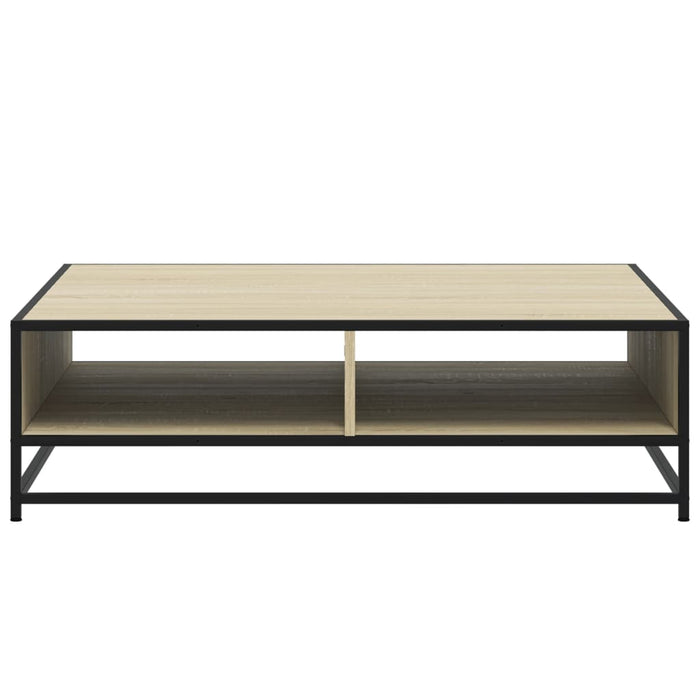 Măsuță cafea stejar sonoma 100x100x30 cm lemn prelucrat/metal - WALTI WALTI