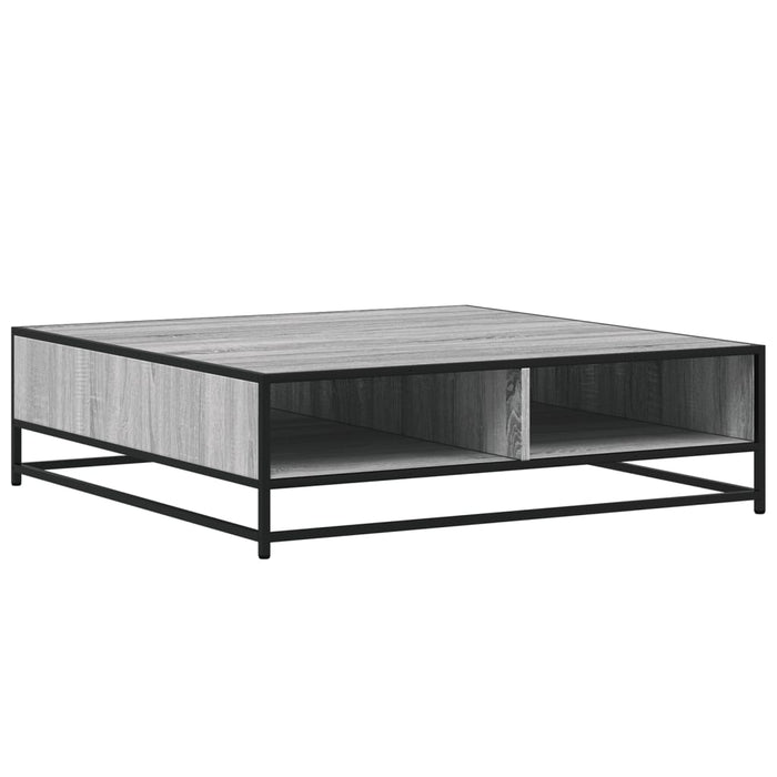 Măsuță de cafea gri sonoma, 100x100x30 cm, lemn prelucrat/metal - WALTI WALTI