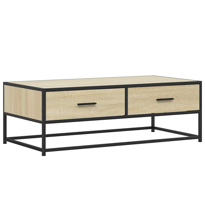 Măsuță cafea stejar sonoma 100x50x35 cm lemn prelucrat și metal - WALTI WALTI