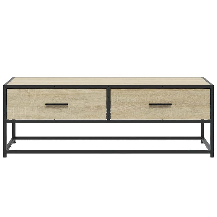 Măsuță cafea stejar sonoma 100x50x35 cm lemn prelucrat și metal - WALTI WALTI