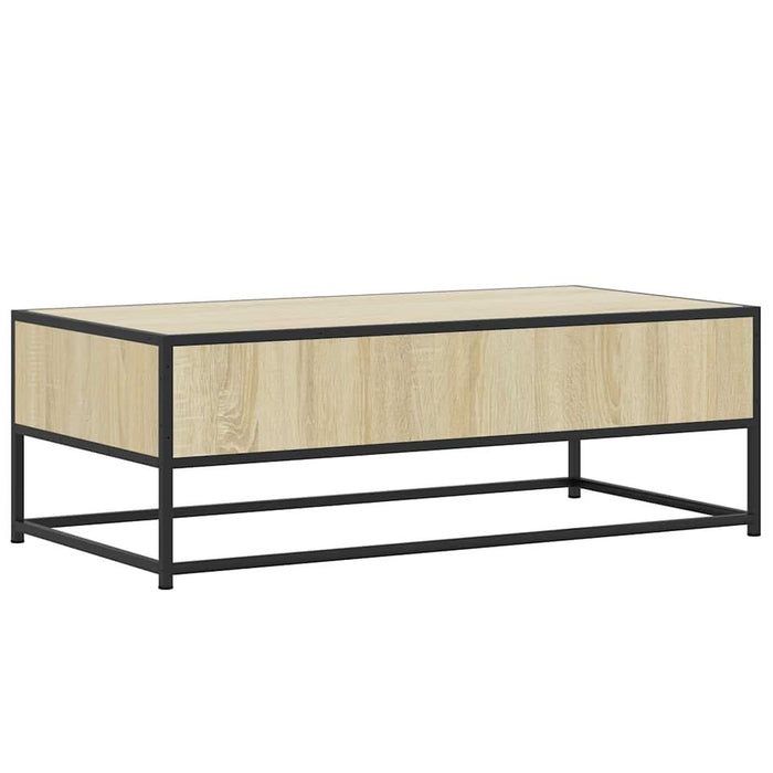 Măsuță cafea stejar sonoma 100x50x35 cm lemn prelucrat și metal - WALTI WALTI