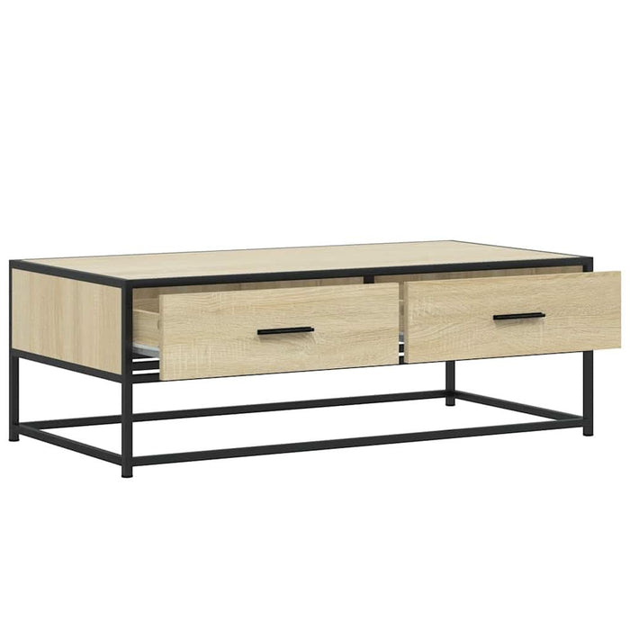 Măsuță cafea stejar sonoma 100x50x35 cm lemn prelucrat și metal - WALTI WALTI
