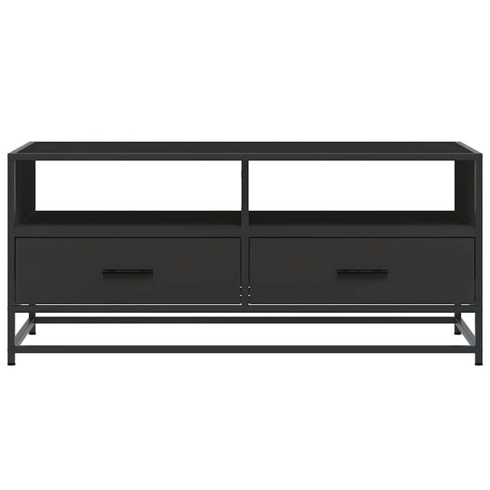 Măsuță de cafea, negru, 100x50x45 cm, lemn prelucrat și metal - WALTI WALTI