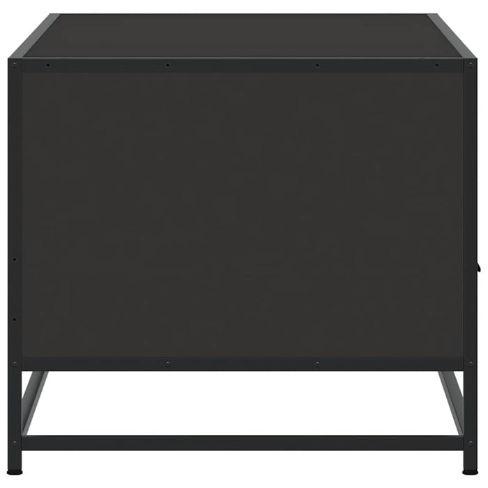 Măsuță de cafea, negru, 100x50x45 cm, lemn prelucrat și metal - WALTI WALTI