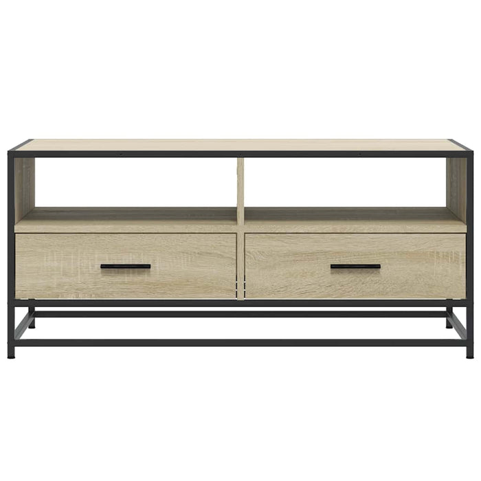 Măsuță cafea stejar sonoma 100x50x45 cm lemn prelucrat și metal - WALTI WALTI