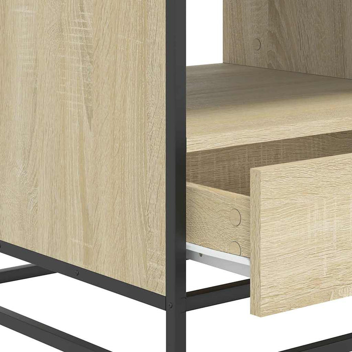 Măsuță cafea stejar sonoma 100x50x45 cm lemn prelucrat și metal - WALTI WALTI