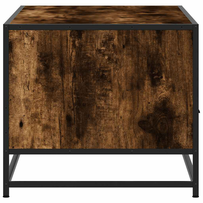 Măsuță cafea, stejar fumuriu 100x50x45 cm lemn prelucrat/metal - WALTI WALTI