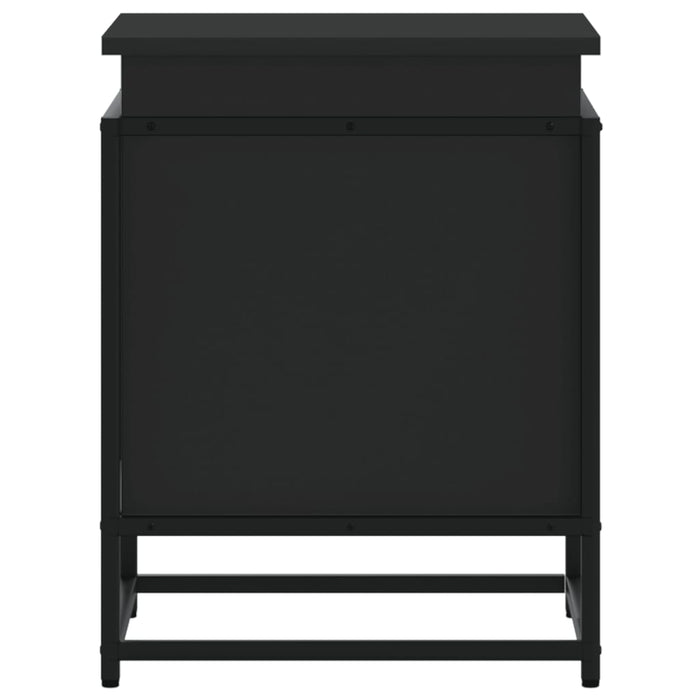 Cutie de depozitare cu capac negru 40x40x51,5 cm lemn prelucrat - WALTI WALTI
