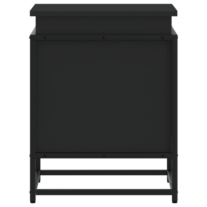 Cutie de depozitare cu capac negru 40x40x51,5 cm lemn prelucrat - WALTI WALTI