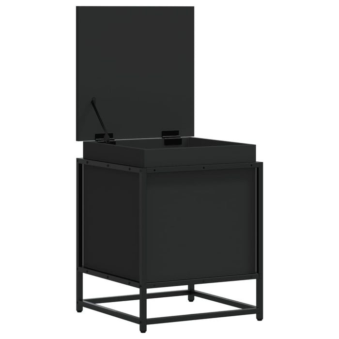 Cutie de depozitare cu capac negru 40x40x51,5 cm lemn prelucrat - WALTI WALTI