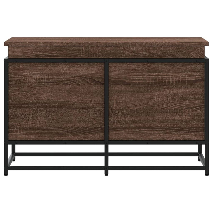 Cutie depozitare stejar maro 80x40x51,5 cm lemn prelucrat - WALTI WALTI