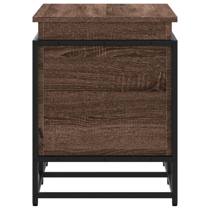 Cutie depozitare stejar maro 80x40x51,5 cm lemn prelucrat - WALTI WALTI