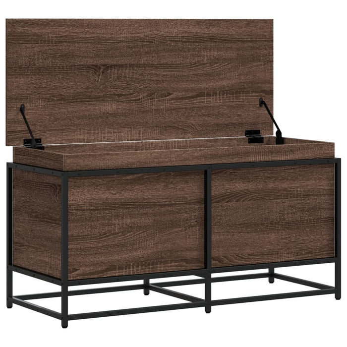 Cutie depozitare stejar maro 100x40x51,5 cm lemn prelucrat - WALTI WALTI