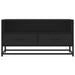 Dulap TV, negru, 80x34,5x40 cm, lemn prelucrat și metal - WALTI WALTI
