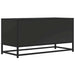 Dulap TV, negru, 80x34,5x40 cm, lemn prelucrat și metal - WALTI WALTI