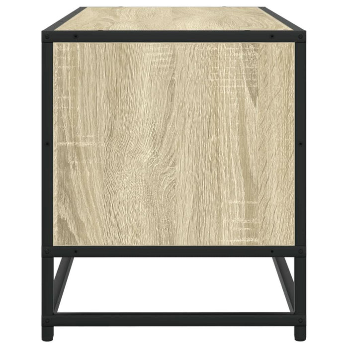 Dulap TV, stejar sonoma, 80x34,5x40 cm, lemn prelucrat și metal - WALTI WALTI