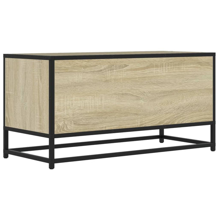 Dulap TV, stejar sonoma, 80x34,5x40 cm, lemn prelucrat și metal - WALTI WALTI