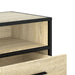 Dulap TV, stejar sonoma, 80x34,5x40 cm, lemn prelucrat și metal - WALTI WALTI
