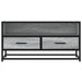 Dulap TV, gri sonoma, 80x34,5x40 cm, lemn prelucrat și metal - WALTI WALTI