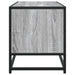 Dulap TV, gri sonoma, 80x34,5x40 cm, lemn prelucrat și metal - WALTI WALTI