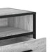 Dulap TV, gri sonoma, 80x34,5x40 cm, lemn prelucrat și metal - WALTI WALTI