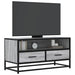 Dulap TV, gri sonoma, 80x34,5x40 cm, lemn prelucrat și metal - WALTI WALTI
