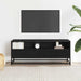 Dulap TV, negru, 100x34,5x40 cm, lemn prelucrat și metal - WALTI WALTI