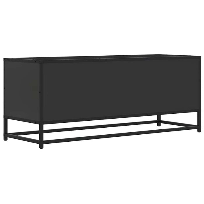 Dulap TV, negru, 100x34,5x40 cm, lemn prelucrat și metal - WALTI WALTI