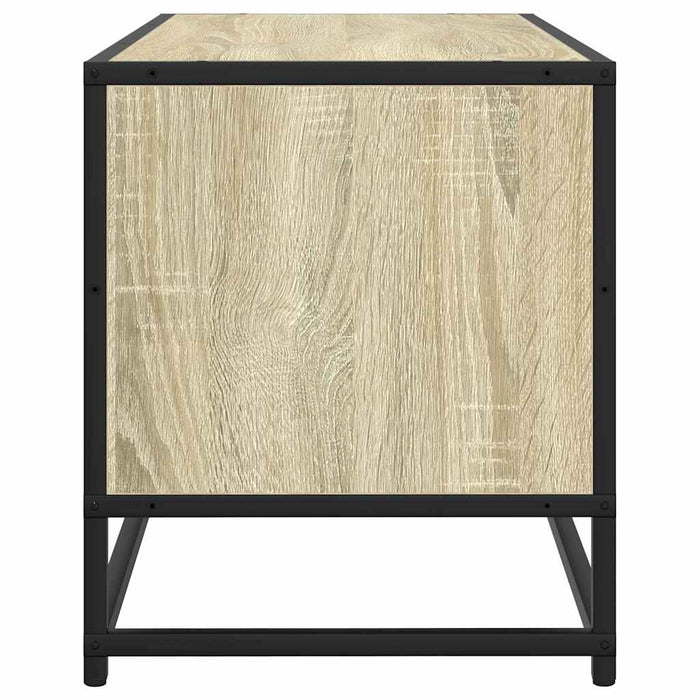 Dulap TV, stejar sonoma, 80x34,5x40 cm, lemn prelucrat și metal - WALTI WALTI