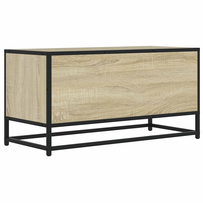 Dulap TV, stejar sonoma, 80x34,5x40 cm, lemn prelucrat și metal - WALTI WALTI