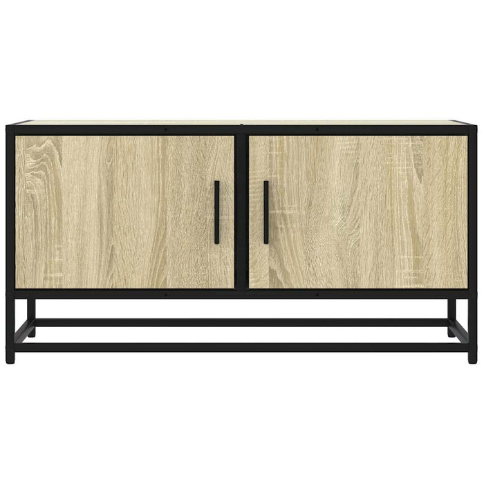 Dulap TV, stejar sonoma, 80x34,5x40 cm, lemn prelucrat și metal - WALTI WALTI