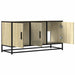 Dulap TV stejar sonoma, 100x35x50 cm lemn prelucrat și metal - WALTI WALTI