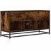 Dulap TV stejar fumuriu, 100x35x50 cm lemn prelucrat și metal - WALTI WALTI