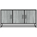Dulap TV gri sonoma, 100x35x50 cm lemn prelucrat și metal - WALTI WALTI