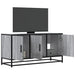 Dulap TV gri sonoma, 100x35x50 cm lemn prelucrat și metal - WALTI WALTI